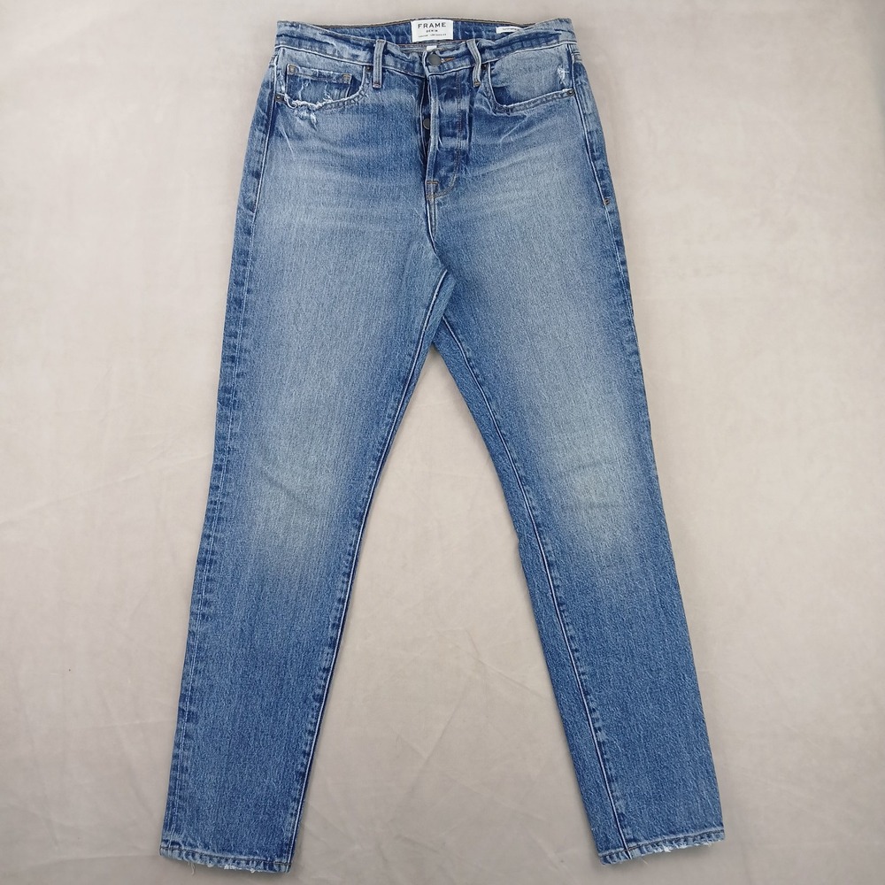 Frame Denim Le Original Skinny 27 **Actual 30x29 Womens Jeans Distressed Stretch